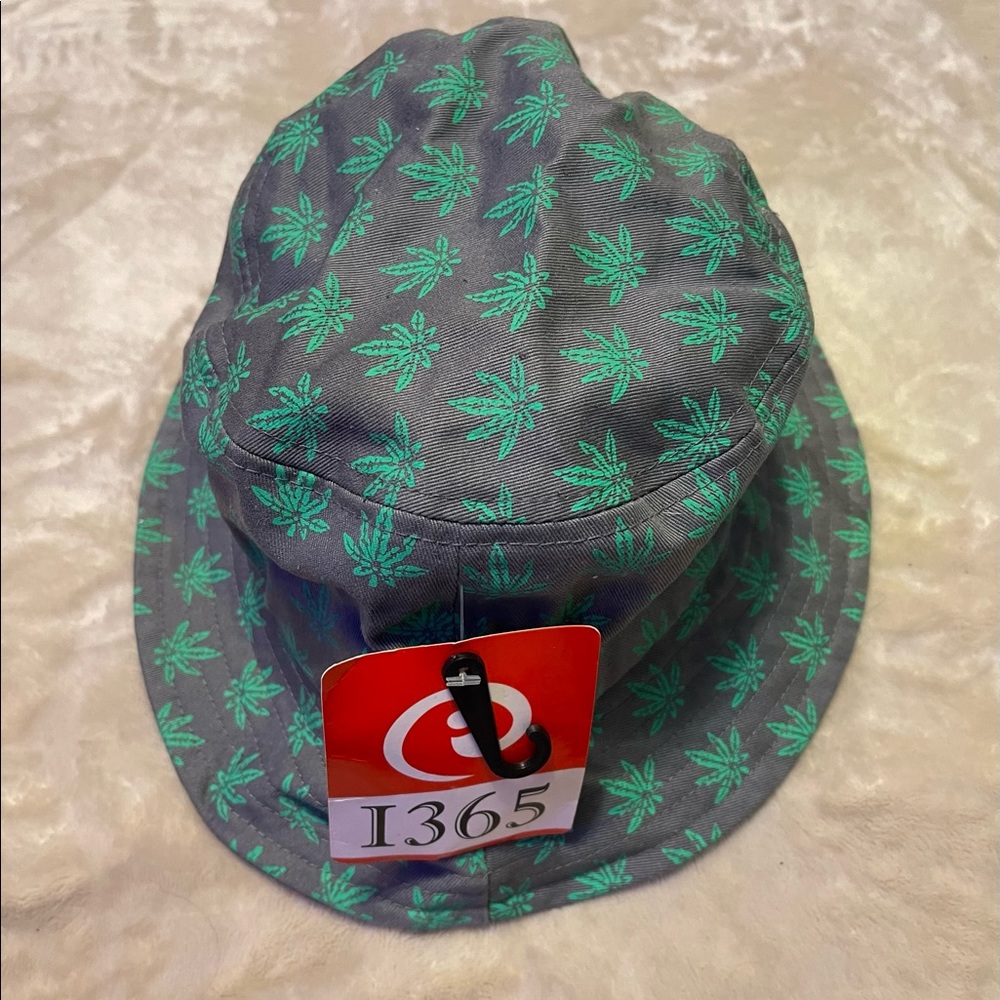 1365 premium headwear pot leaf bucket hat